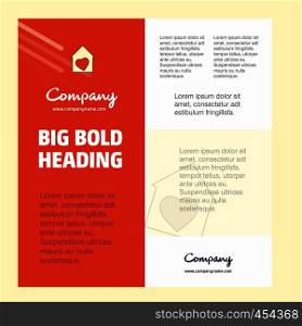 Love house Business Company Poster Template. with place for text and images. vector background