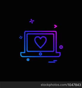 Love icon design vector