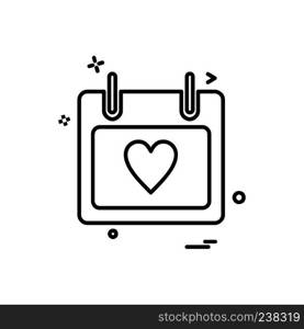 Love icon design vector