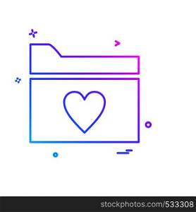 Love icon design vector