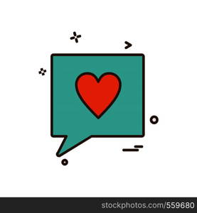 Love icon design vector