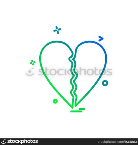 Love icon design vector