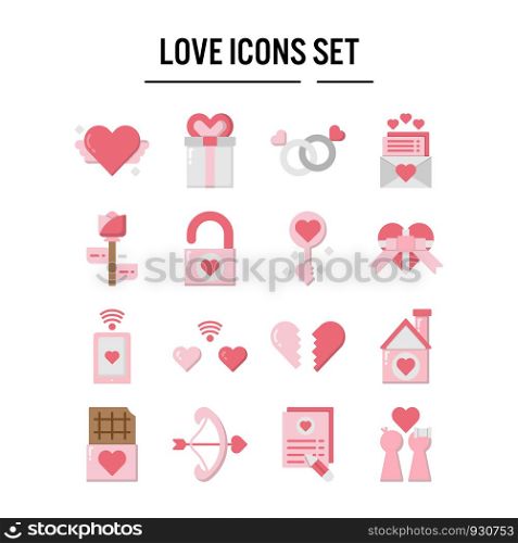 Love icon in outline design for web design , infographic , presentation , mobile application - Vector illustration