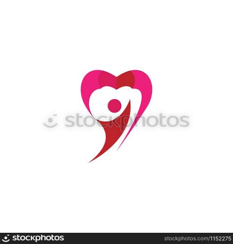 Love icon Vector Illustration design Logo template