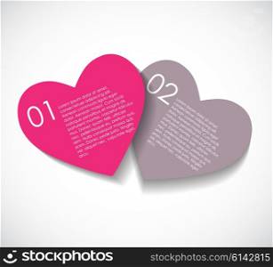 Love Infographic Templates for Business Vector Illustration. EPS10