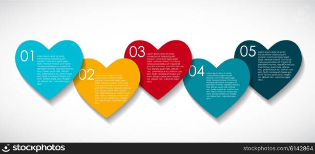 Love Infographic Templates for Business Vector Illustration. EPS10