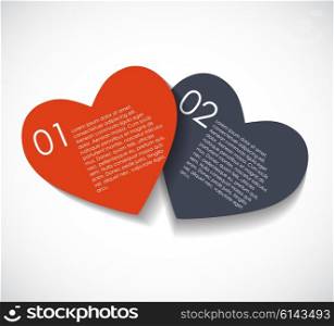 Love Infographic Templates for Business Vector Illustration. EPS10