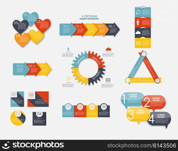 Love Infographic Templates for Business Vector Illustration. EPS10