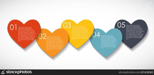 Love Infographic Templates for Business Vector Illustration. EPS10