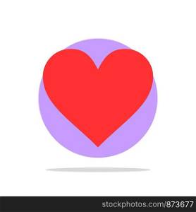 Love, Instagram, Interface, Like Abstract Circle Background Flat color Icon