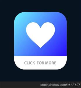 Love, Instagram, Interface, Like Mobile App Button. Android and IOS Glyph Version