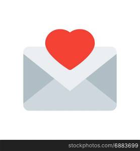 love letter, icon on isolated background,