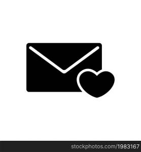 Love Letter, Valentine Message with Heart. Flat Vector Icon illustration. Simple black symbol on white background. Love Letter, Valentine Message sign design template for web and mobile UI element. Love Letter, Valentine Message with Heart. Flat Vector Icon illustration. Simple black symbol on white background. Love Letter, Valentine Message sign design template for web and mobile UI element.