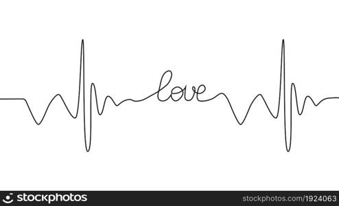 love lettering heartbeat design positive motivational optimist heart love. love lettering heartbeat design positive motivational optimist heart love.