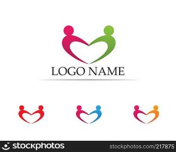 Love Logo and symbols Vector Template icons
