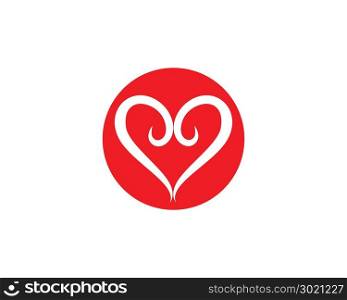 Love Logo and symbols Vector Template icons