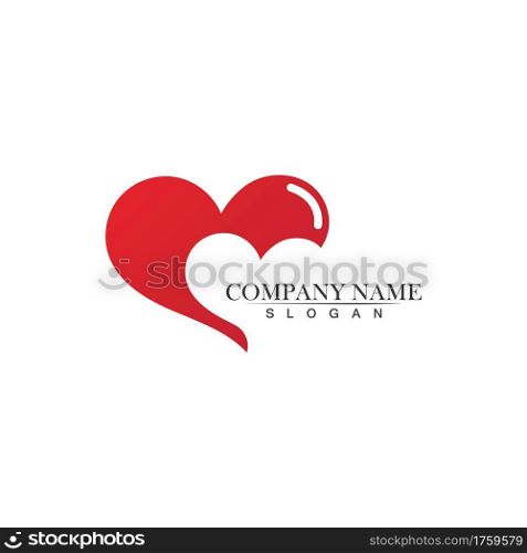 Love Logo and symbols Vector Template icons app