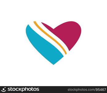 Love Logo designTemplate. Love Logo Vector icon illustration designTemplate