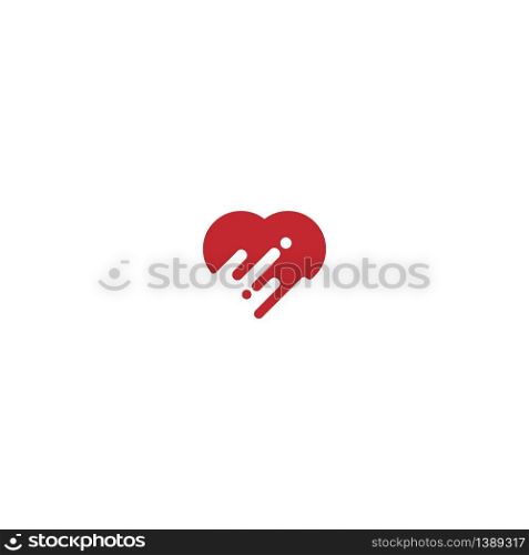 Love logo icon vector illustration
