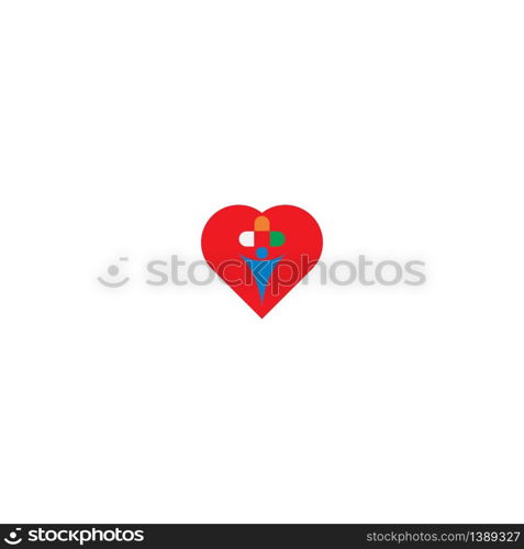 Love logo icon vector illustration