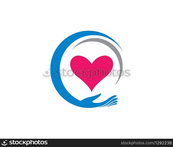 Love logo template vector icon illustration design