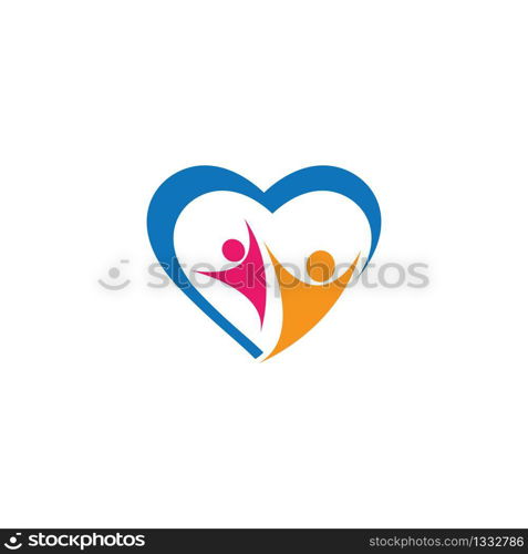 Love logo template vector icon illustration design