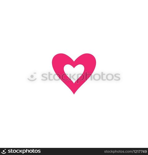 Love Logo Vector icon illustration design Template