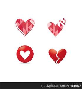 Love logo vector illustration design