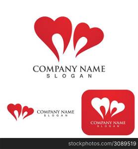 Love logo Vector illustration design