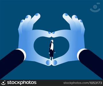 Love. Love businessman. Concept love people vector illustration.