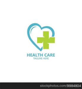 Love Medical Logo template vector illustration design