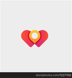 love navigation Symbol simple symbol design illustration