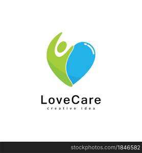 Love people care logo design