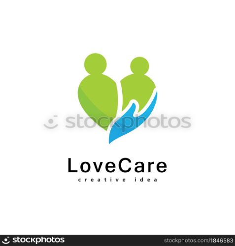 Love people care logo design