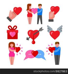 love relationship icons