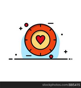 Love, Signal, Valentine, Wedding Business Logo Template. Flat Color
