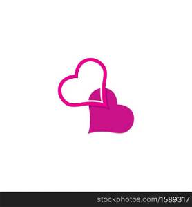 Love symbol Logo Vector icon illustration design Template