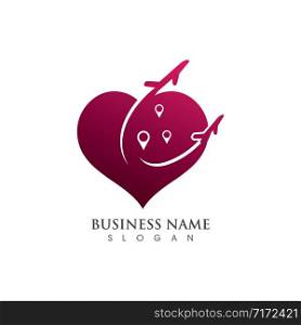 Love Trip awosome simple creative logo template design