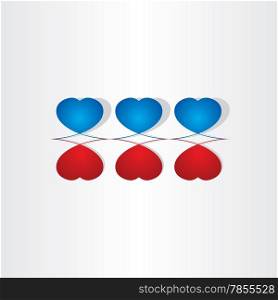 love valentine heart icon abstract design element
