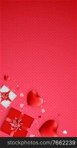Love Valentines Day Background with Hearts. Vector Illustration EPS10. Love Valentines Day Background with Hearts. Vector Illustration
