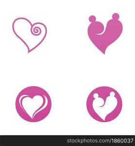 Love Vector icon illustration design Template