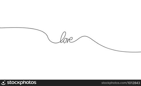 love with hearts in continuous drawing lines in a flat style in continuous drawing lines. Continuous black line. The work of flat design. Symbol of love and tenderness.. Love with hearts in continuous drawing lines in a flat style in continuous drawing lines. Continuous black line. The work of flat design. Symbol of love and tenderness
