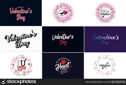 Love word art design with a heart-shaped background and a sparkling effect