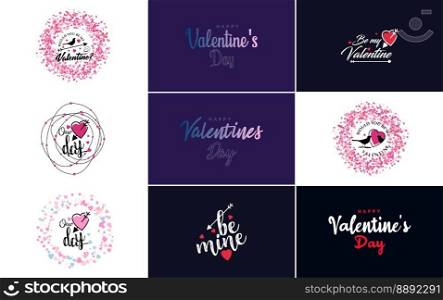 Love word hand-drawn lettering and calligraphy with a cute heart on a red. white. and pink background Valentine’s Day template or background suitable for use in Love and Valentine’s Day concepts