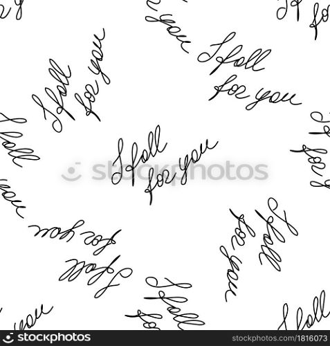 love you hearts romantic pattern illustration isolated on white. black and white seamless pattern. love you hearts romantic pattern on white background. black and white seamless pattern for wallpaper, textiles, packaging, scrapbooking, foil stamping.