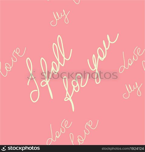 love you hearts romantic pattern illustration on pink. love you hearts romantic pattern illustration isolated on white. black and white seamless pattern