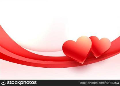 lovely 3d hearts background for valentines day
