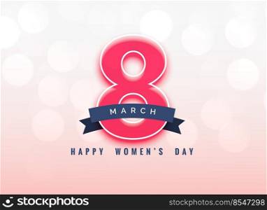 lovely 8th march women’s day background design