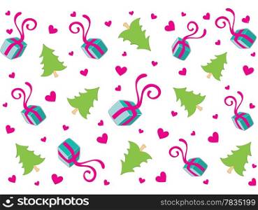 Lovely christmas background design in soft pink and green Great for textures and backgrounds for your projects