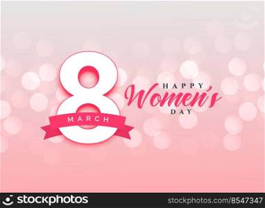 lovely happy women&rsquo;s day celebration card design background
